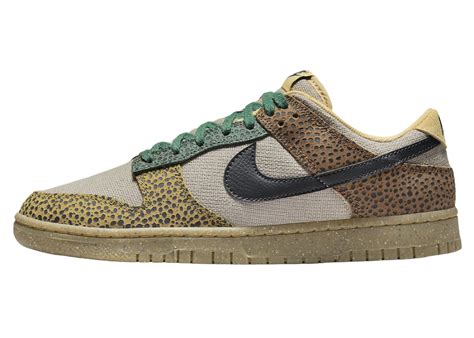 dunk low safari golden moss